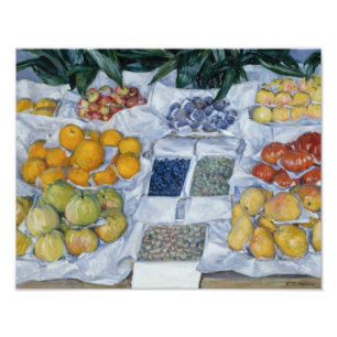 Impression Photo Gustave Caillebotte - Fruits présentés sur un so