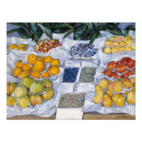 Gustave Caillebotte - Fruits présentés sur un socl