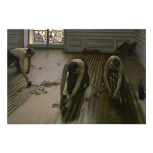 Impression Photo Gustave Caillebotte - les planeuses de plancher