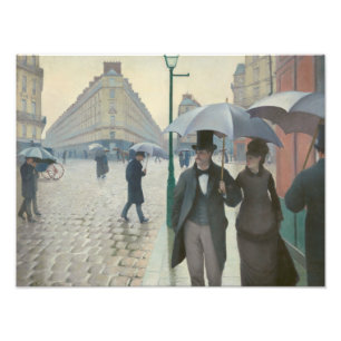 Impression Photo Gustave Caillebotte - Paris Street ; Rainy Day