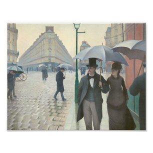Impression Photo Gustave Caillebotte - Paris Street ; Rainy Day