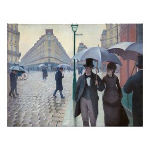 Impression Photo Gustave Caillebotte - Rue de Paris ; Temps de plui