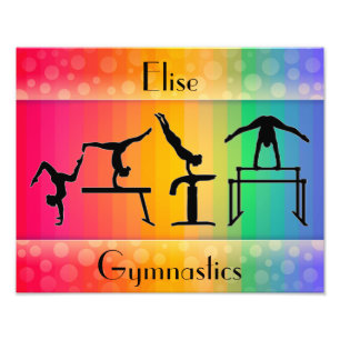 Impression Photo Gymnastique Arc-en-ciel avec filles Gymnastique Év