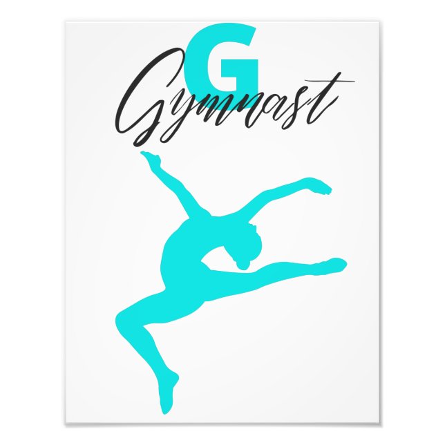 Impression Photo Gymnastique Monogramme G est pour Gymnaste (Devant)