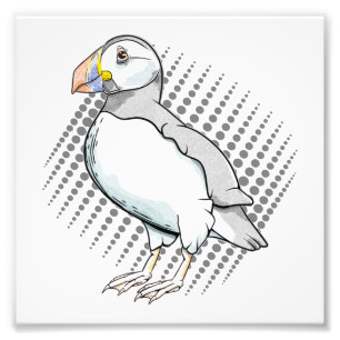 Impression Photo Halftones Puffin