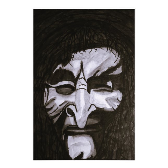 IMPRESSION PHOTO HALLOWEEN WITCH DONNE LE MAL OEIL (Devant)