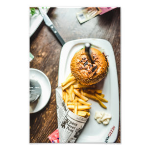 Impression Photo Hamburgers and fries