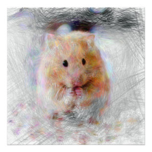 Impression Photo hamster animal artistique