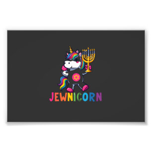 Impression Photo Hanukkah Dabbing Licorne Jewnicorn Chanukah Juif