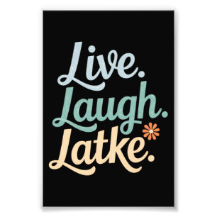 Impression Photo Hanukkah en direct rire latke drôle vacances famil