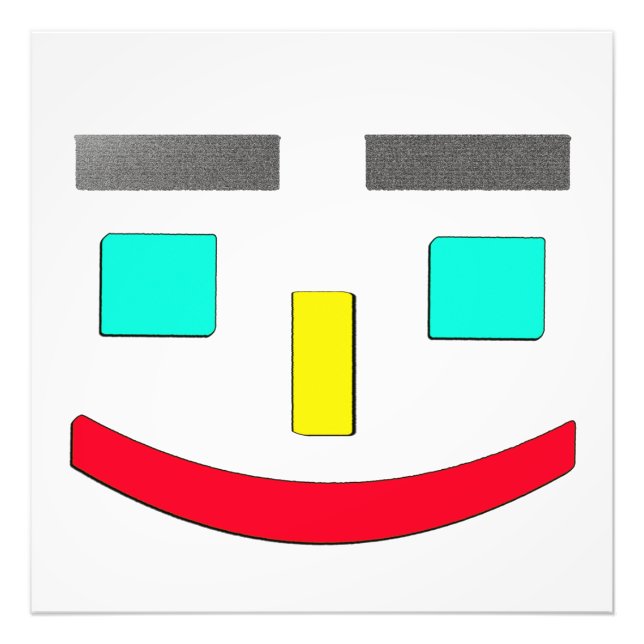 Impression Photo "Happy Face" Joli Design. Commandez dès maintenant (Devant)