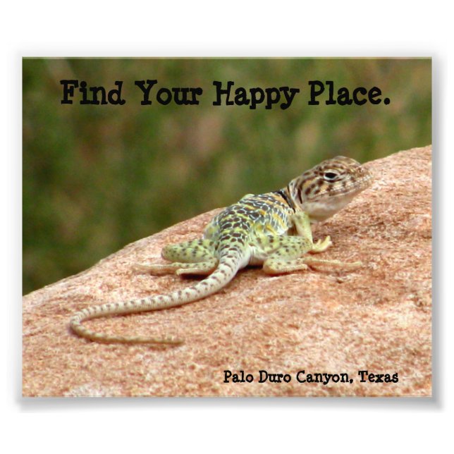 Impression Photo Happy Place Lizard Print (Devant)