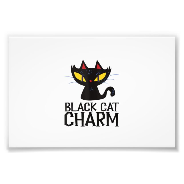 Impression Photo Haut de tank de design Halloween Charme Chat Noir (Devant)