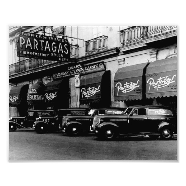 Impression Photo Havana Partagas Retro 1957 (Devant)