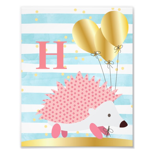 Impression Photo Hedgehog Wall Art - Customisez-le! (Devant)
