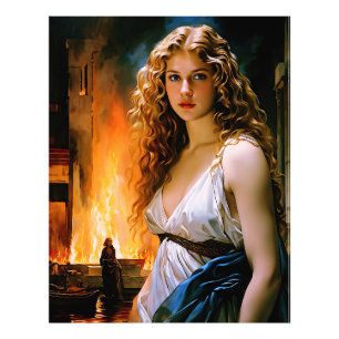 Impression Photo "Helen, La beauté d’un spartiate, Le feu de Troy"