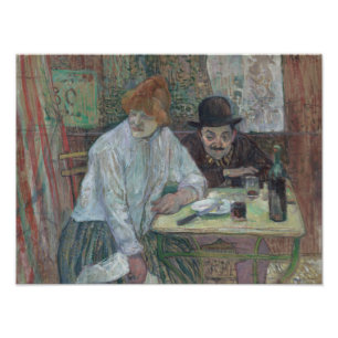 Impression Photo Henri de Toulouse-Lautrec - Au Café La Mie