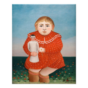 Impression Photo Henri Rousseau - Enfant à la poupée