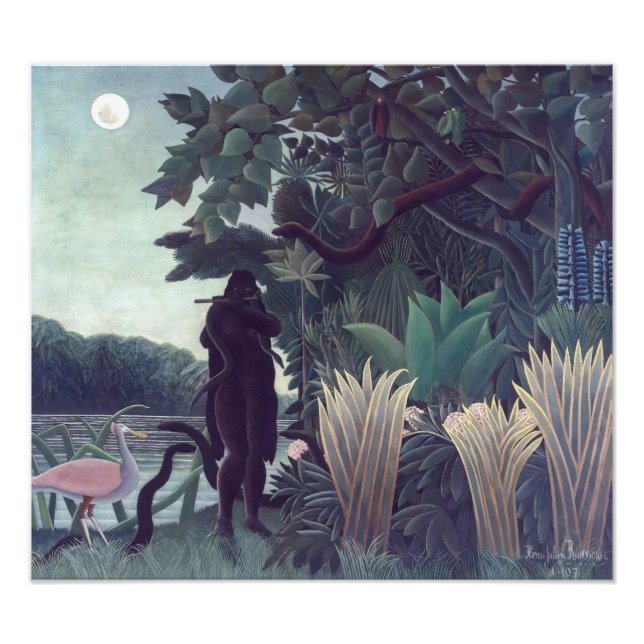 Impression Photo Henri Rousseau - La Charmeuse de serpents (Devant)