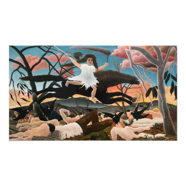 Impression Photo Henri Rousseau - La guerre (Devant)
