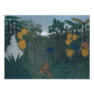 Impression Photo Henri Rousseau - La refonte du lion