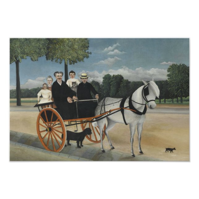 Impression Photo Henri Rousseau - Le transport du père. Junier (Devant)