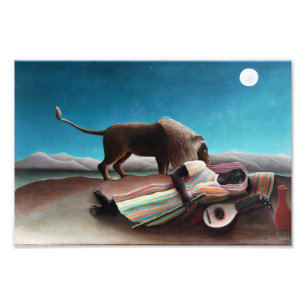Impression Photo Henri Rousseau Le Vintage Tzigane Dormant