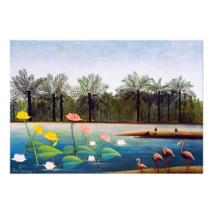 Impression Photo Henri Rousseau - Les Flamants