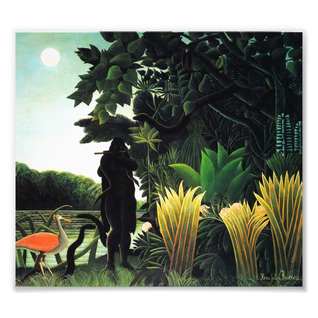 Impression Photo Henri Rousseau Snake Charmer Imprimer (Devant)