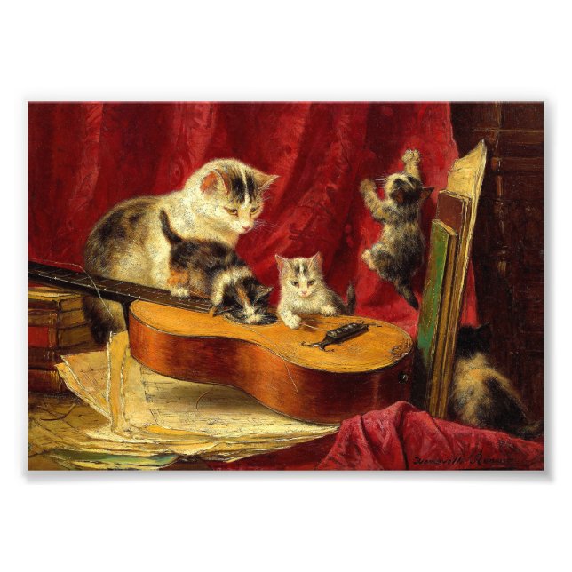 Impression Photo Henriëtte Ronner-Knip Faire de la musique (Devant)