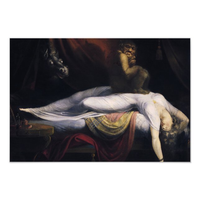 Impression Photo Henry Fuseli - Le cauchemar (Devant)
