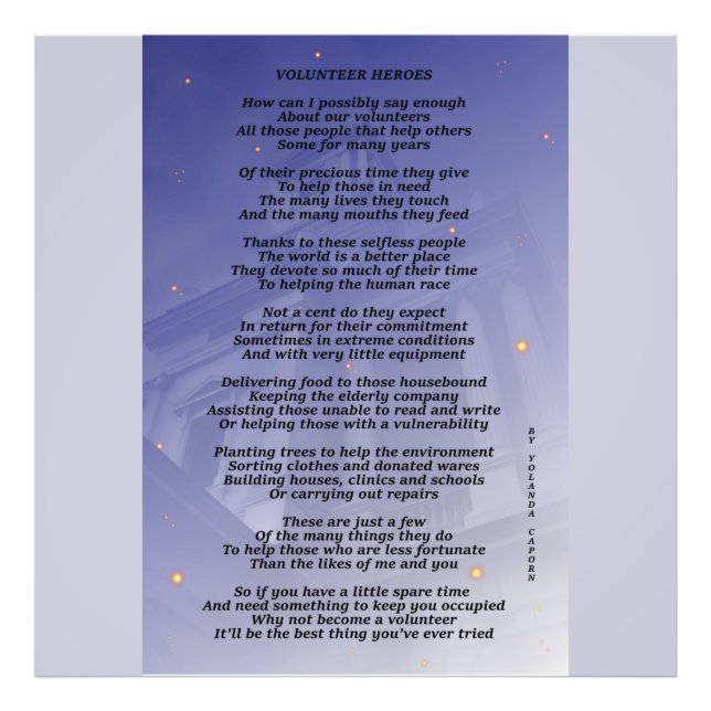 Impression Photo Héros bénévoles - Élargissement de photos (Devant)