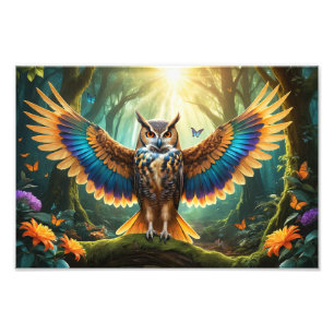 Impression Photo Hibou majestueux hybride de phénix