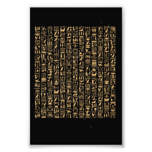 Impression Photo Hiéroglyphes égyptiens Pyramide égyptienne