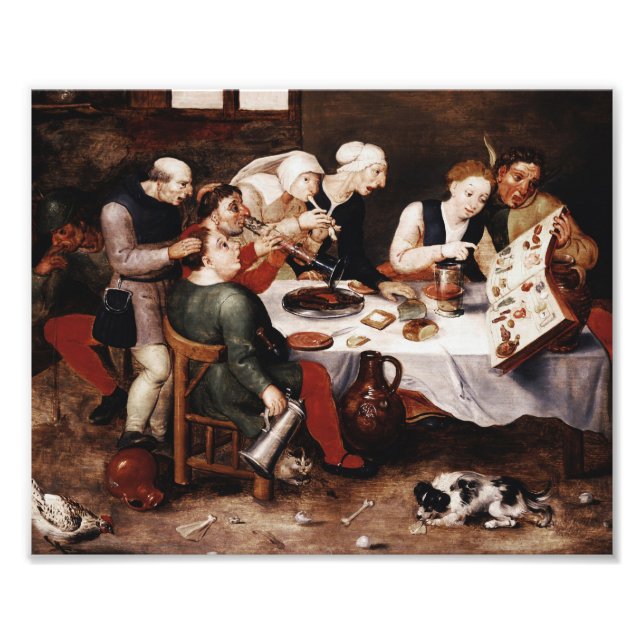 Impression Photo Hieronymus Bosch - Les Chanteurs Bacchus (Devant)