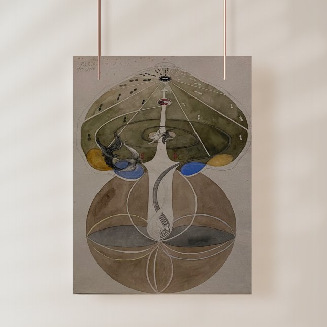 Impression Photo Hilma Af Klint, Arbre De Connaissances No2 Art Abs (Créateur téléchargé)