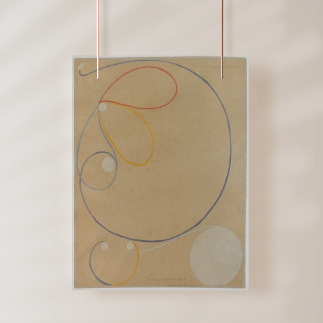 Impression Photo Hilma Af Klint, Seven Point Star No7, Art Abstrait (Créateur téléchargé)