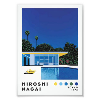 Impression Photo Hiroshi Nagai Style Retro Art Print - Modernist Po