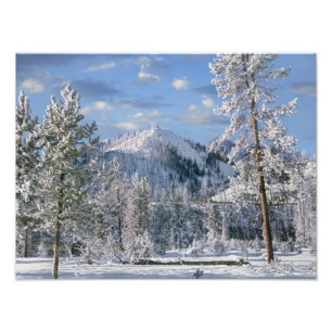 Impression Photo Hiver dans le parc national de Yellowstone, Wyomin