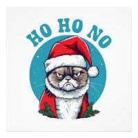 Ho ho non - drôle de chat grumpy santa