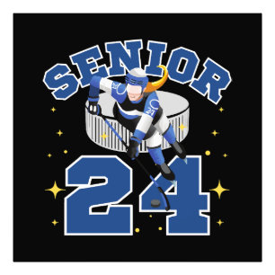 Impression Photo Hockey sur glace drôle Senior 2024