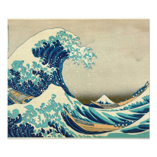 Impression Photo Hokusai Katsushika - Les grandes vagues (Devant)