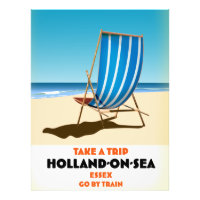 hollande au bord de la mer Essex affiche de voyage