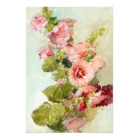 Hollyhocks par Franz Bischoff