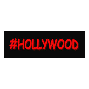 Impression Photo "#HOLLYWOOD" Belle Conception. Commandez dès maint
