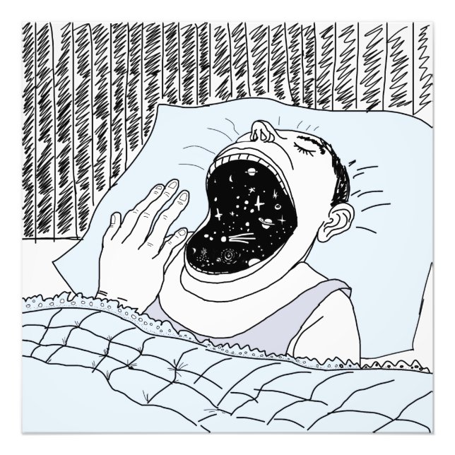 Impression Photo homme et cosmos (Devant)