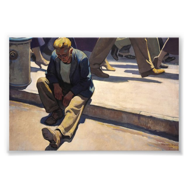 Impression Photo Homme oublié par Maynard Dixon (Devant)