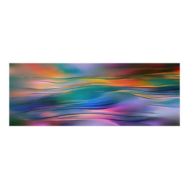 Impression Photo "Horizons fluides" Art Abstrait contemporain (Devant)