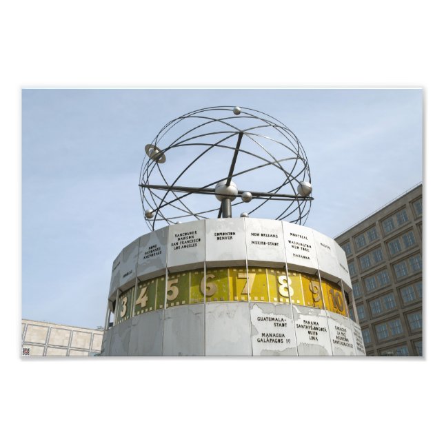 Impression Photo Horloge mondiale à Berlin (Devant)