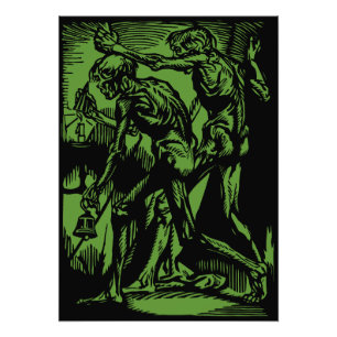 Impression Photo Horreurs sans fin des mineurs morts pour Halloween